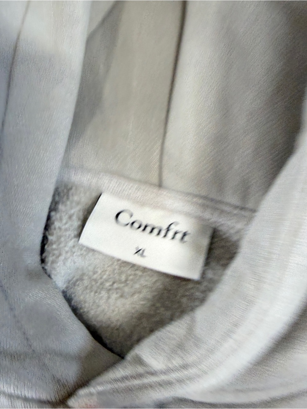 Comfrt Women’s Coordinate Hoodie Sweatshirt Heavyweight Fleece in Stone XL - Picture 6 of 10